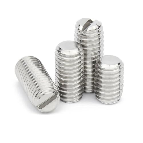 5–50 Stück M1.2 M1.4 M1.6 M2 M2.5 M3 M4 M5 M6 M8 M10 M12 GB73 304 Edelstahl Schlitz Flachkopfschraube ohne Kopf(4mm,5pcs M8) von jiuxinyun