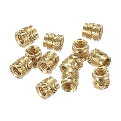 5–50 Stück Messing-Einsatz Rändelmutter M2 M3 M4 M5 M6 M8 Messing-Gewindeeinsätze for Kunststoff-Wärmesatz-Einbettungsmuttern for 3D-Drucker(Length 8mm,M2.5 (OD3.5mm) 50pcs) von jiuxinyun