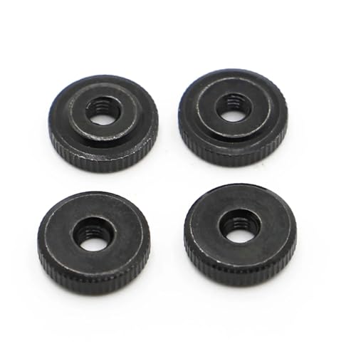 5 Stück DIN467 GB807 Schwarz-Blau verzinkter Kohlenstoffstahl-Griffmuttern Rändelmuttern M3 M4 M5 M6 M8 M10(Blake Zinc Plated,M8 5pcs) von jiuxinyun