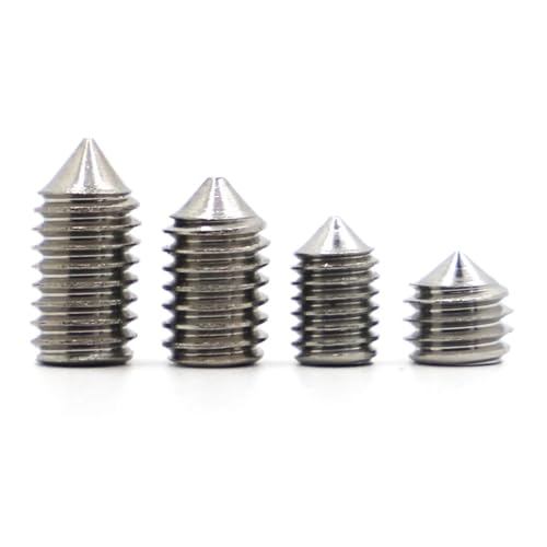 5 bis 50 Stück Sechskantschrauben mit Innensechskant DIN914 M2 M2.5 M3 M4 M5 M6 M8 M10 aus Edelstahl 304 mit konischer Spitze (5 mm, M10 5 Stück) von jiuxinyun