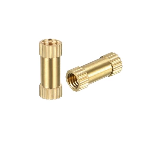 50 Stück Rändelmuttern Innengewinde Messing Gewindeeinsatz Einbettungsmutter for 3D-Drucker(M3x10mm(L) x4mm(OD)) von jiuxinyun