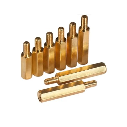 500 stücke M3 * 8/9/10/11/12 + 6 Männlich-weibliche Messing Hex Standoff Spacer Außengewinde 6mm(8mm) von jiuxinyun