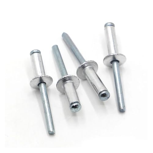 GB12618 M2.4 M3.2 M4 M5 M6 Aluminium-Blindniete mit gewölbtem Kopf, 10/20 Stück (M3,2 20 Stück, 5 mm) von jiuxinyun