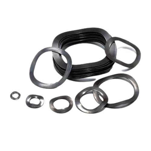 jiuxinyun 20/100 Stück Drei-Wellenkamm-/Wellendichtung/Wellenscheibe/Federscheibe M3 M4 M5 M6 M8 M10 M12 M14 M16 M19 M21-M34(M10X15X0.3 50pcs) von jiuxinyun