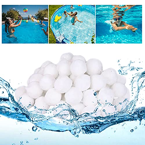 jiuzcare Filterbäll Pool 700g Poolfilterballe für Schwimmbad Filterbälls für Sandfilteranlagen Ersetzen 25kg Filtersand für Pool Filter Schwimmbad Filteranlage, Poolreinigung Zubehör von jiuzcare