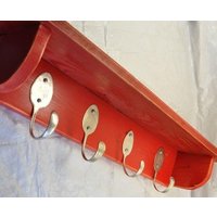 4 Löffel Haken Garderobe Mit Ablage in Jeder Farbe Finish Recycled Silberwaren von jjevensen