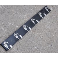 6 Funky Wave Fork Haken Garderobe Recycled Silber Besteck Wandkunst von jjevensen