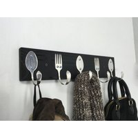 Löffel Und Gabel Garderobe in Jeder Farbe 5 Haken Recycled Besteck Kunst Wandbehang Kleideraufhänger Versilbert Kaffeetasse Schürze Ofenhandschuhe Löffel Und Gabel Garderobe in Jeder Farbe 5 Haken Recycled Besteck Kunst Wandbehang Kleideraufhänger Versilbert Kaffeetasse Schürze Ofenhandschuhe von jjevensen