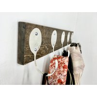 Schöne Garderobe Mit 5 Gehämmerten Suppenlöffelhaken Aus Recyceltem Besteck von jjevensen