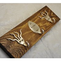 Schöne Personalisierte Löffel Key Rack Mit Funky Forks Recycled Silberbesteck von jjevensen