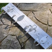 Shabby Chic Silber Löffel Und 003 Style Gabel Haken Rack Recycled Besteck von jjevensen