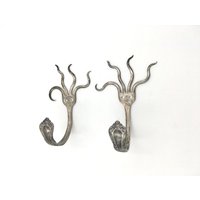 Silber Garderobenhaken Modernes Dekor Recycled Kunst Mit Gabeln Wählen Sie Eine Menge Funky Fun Design Handgemachte Lagerung Kleiderhaken von jjevensen