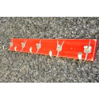 Vintage Gabel Haken Rack Fork U Peace Rock On Recycled Silberbesteck von jjevensen