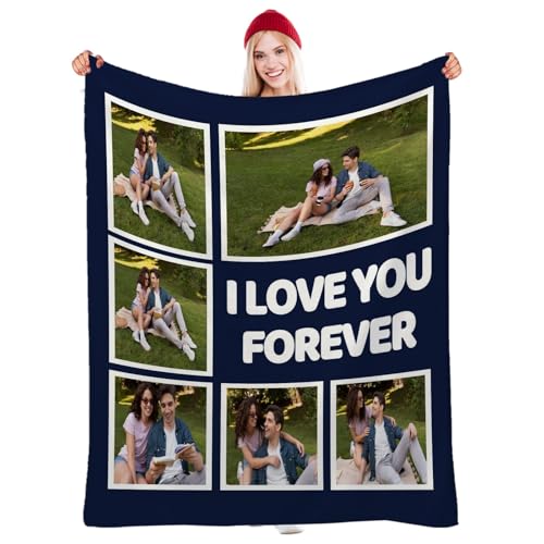 jklitio Personalisierte Decke für Mütter – individueller Überwurf mit Familienfotos und Herz-Design jklitio Personalisierte Decke für Mütter – individueller Überwurf mit Familienfotos und Herz-Design von jklitio