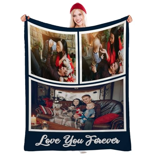 jklitio Personalisierte Decke für Mütter – individueller Überwurf mit Familienfotos und Herz-Design jklitio Personalisierte Decke für Mütter – individueller Überwurf mit Familienfotos und Herz-Design von jklitio