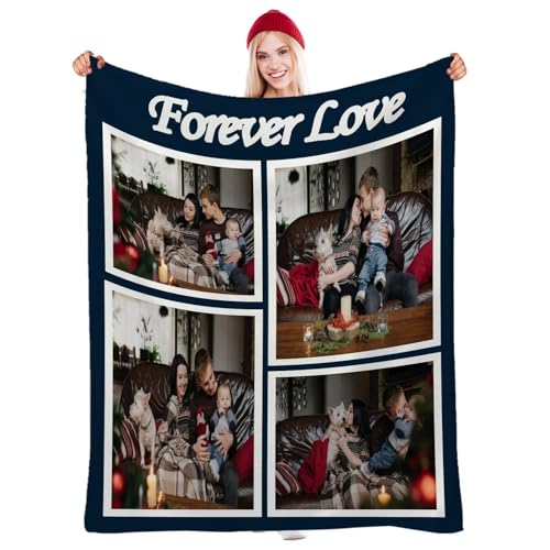 jklitio Valentinsgeschenkdecke – romantischer Überwurf mit Paarfotos und "I Love You"-Text jklitio Valentinsgeschenkdecke – romantischer Überwurf mit Paarfotos und "I Love You"-Text von jklitio