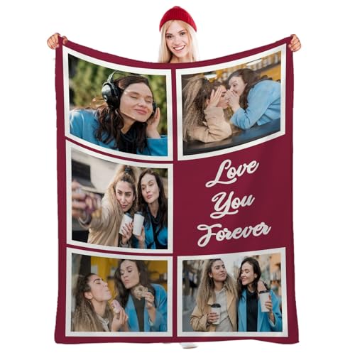jklitio Weihnachtsdecke – individuelles Geschenk mit Familienfotos und Urlaubstext jklitio Weihnachtsdecke – individuelles Geschenk mit Familienfotos und Urlaubstext von jklitio
