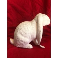 Seltene Sittre Moulds Medium Englisch Lop Ear Rabbit in Keramik Bisquit Fertig Zum Malen Von Jmdceramicsart von jmdceramicsart