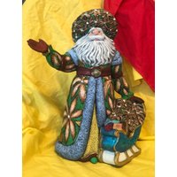 Seltenes Gare 15 Zoll Keramik Weihnachtsstern Weihnachtsmann Custom Gemalt Von Jmdceramicsart von jmdceramicsart