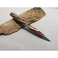 Bunter Schmaler Stift Mit Chrom-Hardware - Handgefertigt Und Traumhaft von joefrog