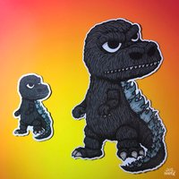 Baby Godzilla Magnet | Zwei Größen von joehavasy