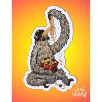 Faultier Isst Spaghetti-Magnet | Kleine Version von joehavasy