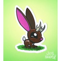 Jackalope Rehkitz Magnet von joehavasy