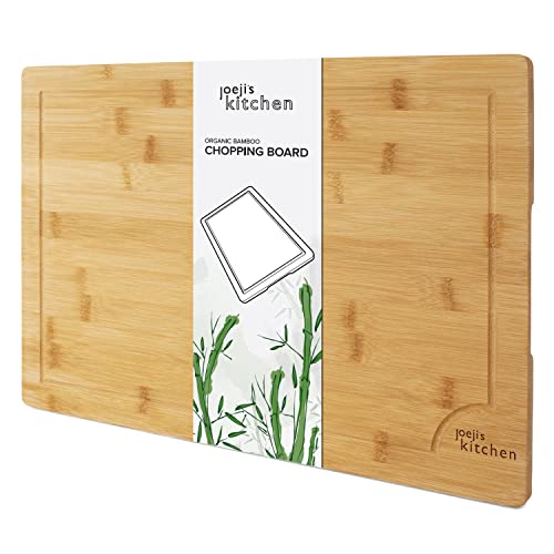 Joejis Schneidebrett Bambus/Langlebiges Holz-Schneidebrett / 45cm x 30cm x 1,5 cm groß von joeji's Kitchen