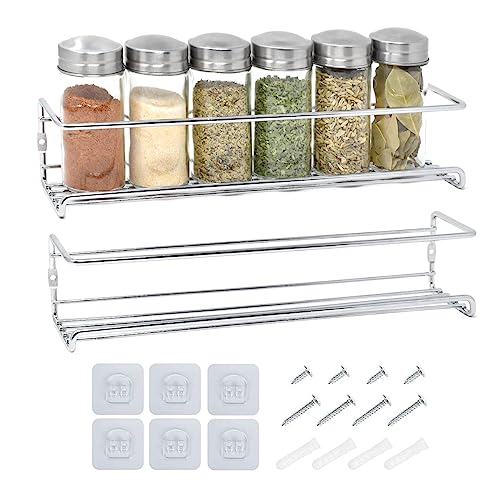 joeji's Kitchen Gewürzregal, Wandregal, Metall, 2 Stück, Küchenregal – Gewürzhalter, Küche, Wandregal für Küche… von joeji's Kitchen