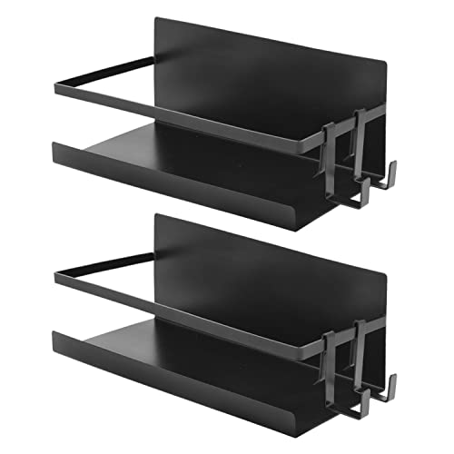 joeji's Kitchen 2er Gewürzregal Magnetisch - Kühlschrank Backofen Magnet Regal - Ablage Küche - Ohne Bohren - Selbstklebend Starke Haftung 2,5kg - Matte Schwarz joeji's Kitchen 2er Gewürzregal Magnetisch - Kühlschrank Backofen Magnet Regal - Ablage Küche - Ohne Bohren - Selbstklebend Starke Haftung 2,5kg - Matte Schwarz von joeji's Kitchen