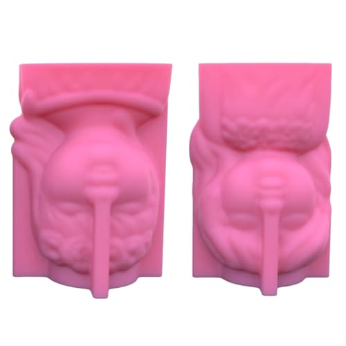 2 Stücke Blumenknopf Formen Mädchen Geformt Betonform Blütenvase Formen Zemente Form Silikonmaterial Für Vase von jojnsha