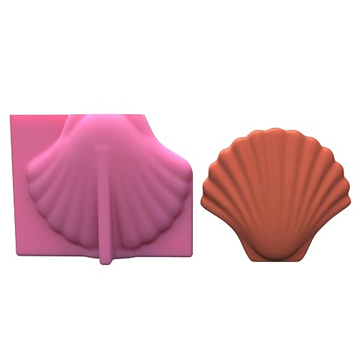 3D Jakobsmuschel Gypsum Silikonform Sukkulenten Beton Blütenstopf Vase Gipszement Tonform Kerzenhalterform Form von jojnsha
