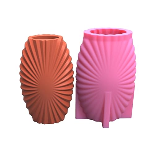 3D Streifen Gips Silikonform Sukkulenten Beton Blütenstopf Vase Gipszement Tonform Kerzenhalterform Form von jojnsha