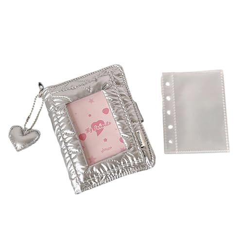 3inch Kleines Fotoalbum Abnehmbare Seite 5 Ringe Binder Photokard Speicherbuch Für Bilder Notizierer Bildhalter von jojnsha