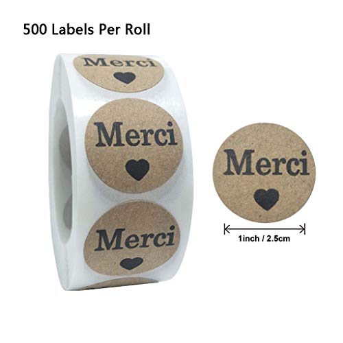 500 Stück/Rolle Runde Etiketten Aufkleber Selbstklebende Französische Dankesaufkleber Tags Thanksgiving Karten Versiegelungsaufkleber für Gläser 500 Stück/Rolle Runde Etiketten Aufkleber Selbstklebende Französische Dankesaufkleber Tags Thanksgiving Karten Versiegelungsaufkleber für Gläser von jojnsha