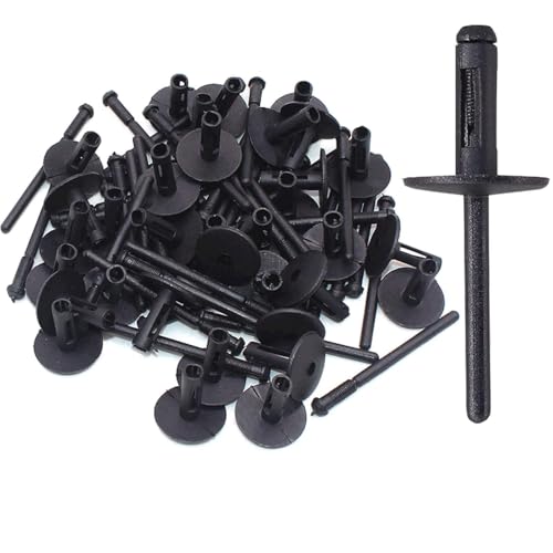 50pcs/set Universelle Schwarze Kunststoffausdehnung Blindnieten Stoßfänger Clips Für Die Meisten Autokotflächen Retainer Push Pin Auto Body Clips von jojnsha