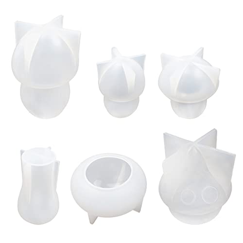 6 PCs Pilz Ornament Silikonformen Epoxidschmuck Formform Harzguss Pendell Form Für Handwerksnormente Formen Für Epoxidharz Geeignet 6 PCs Pilz Ornament Silikonformen Epoxidschmuck Formform Harzguss Pendell Form Für Handwerksnormente Formen Für Epoxidharz Geeignet von jojnsha