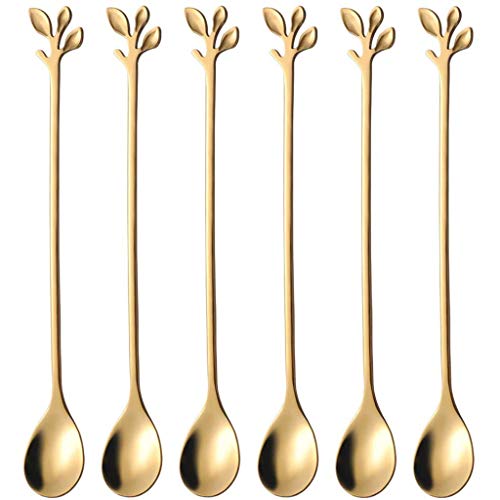6 Pack Edelstahlblattform Kaffee Löffel Tischgeschirr Dessertlöffel Rührlöffel Für Küchen Rühren Rühren Zucker Französisch Pommes Korb Für Grill 6 Pack Edelstahlblattform Kaffee Löffel Tischgeschirr Dessertlöffel Rührlöffel Für Küchen Rühren Rühren Zucker Französisch Pommes Korb Für Grill von jojnsha