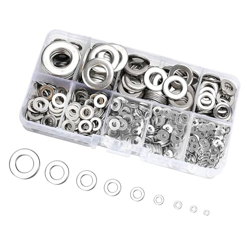 800pcs Robuste Edelstahl Flachwaschmaschinen Sortiment Multiple Größe Waschmaschine Set Für Schrauben Und Schrauben Täglich von jojnsha