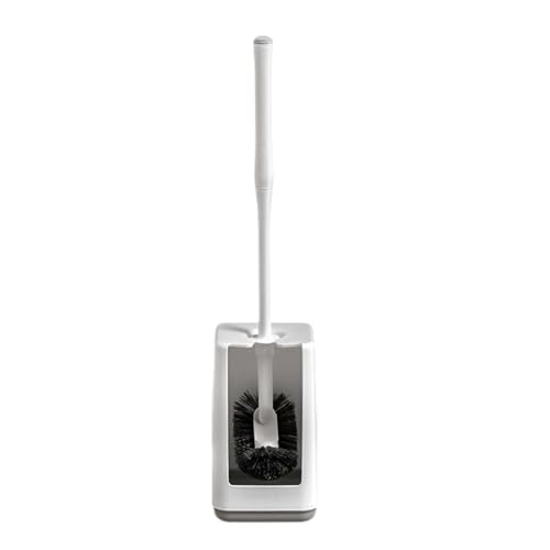Badezimmer-Reinigungsbürste und Ständer, Set zur Entfernung hartnäckiger Flecken, gebogenes Design, abnehmbarer Griff, WC-Schrubber, kleine WC-Bürste mit Haltern Badezimmer-Reinigungsbürste und Ständer, Set zur Entfernung hartnäckiger Flecken, gebogenes Design, abnehmbarer Griff, WC-Schrubber, kleine WC-Bürste mit Haltern von jojnsha