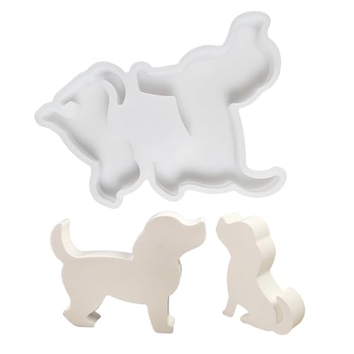 Einfach zu verwendende Silikonform, Handarbeit, Hundeformen, Statuetten, Formen, Bastelformen, dekorative Formen zum Basteln von jojnsha