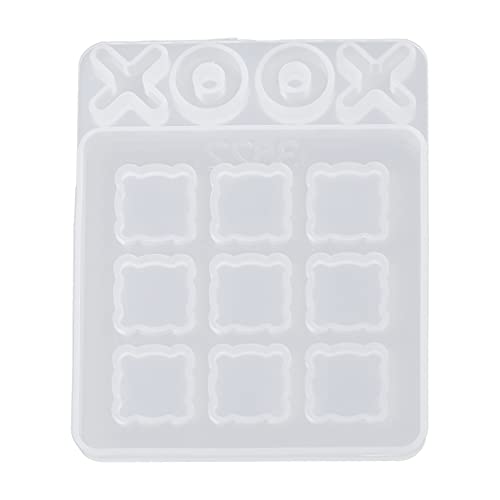 Game Form Silicon Harzform Tisch Klassische Strategie X O Brettspiele Epoxidguss Silikonform Schimmelpilze Einschließlich Einschließlich von jojnsha