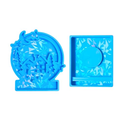Hausformharzform Heart Candlestick Formen Mit Basis Für Handwerks Teelicht Kerzenhalter Home Decore von jojnsha