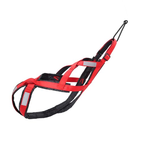 jojnsha Hochfestes Hundekabelbaum Für Große Rassen Verstellbare Reflektierende Haustier Brustgurt Zum Laufradfahren Ski Abenteuer Wasserdichtes Hundegierigkeit von jojnsha