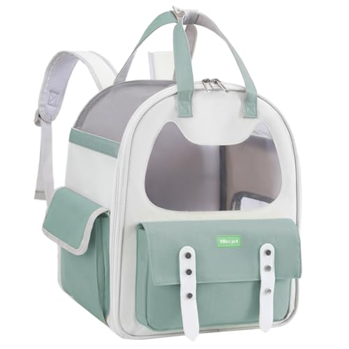 Katzen Rucksack Hundeträger Mesh Beutel Atmungsaktive Hunde Outdoor Wanderweg Camping Haustier Lieferungen Atmungsaktives Tragbares Leichtes Haustier von jojnsha