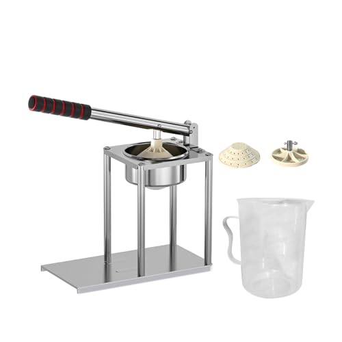 Manuelle Premium-Obstpresse mit 500 ml Messbecher und flachem Sieb, Mehrzweck-Obstpresse mit Sieb, Fütterungsmünder, Zitruspresse Manuelle Premium-Obstpresse mit 500 ml Messbecher und flachem Sieb, Mehrzweck-Obstpresse mit Sieb, Fütterungsmünder, Zitruspresse von jojnsha