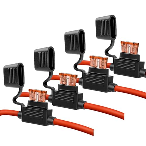 Packung Von 4 Tragbaren Einfügen Blinsen 12V 40A Kabel Für Autokabinen Für Marine Und Golfwagen Elektrische Systeme Inlines Blinien Halbinhalter Geeignet von jojnsha