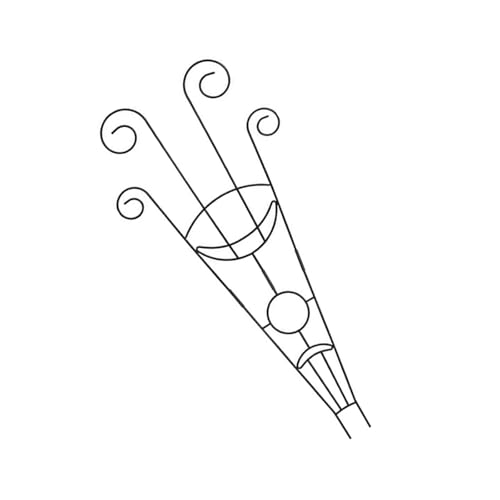 Pflanzenschlungen Zum Klettern Innengarten Freien Gartenschlungen Für Topfkletterstütze Eisenpflanze Gitter Für Topf Metallkletterstangen. von jojnsha