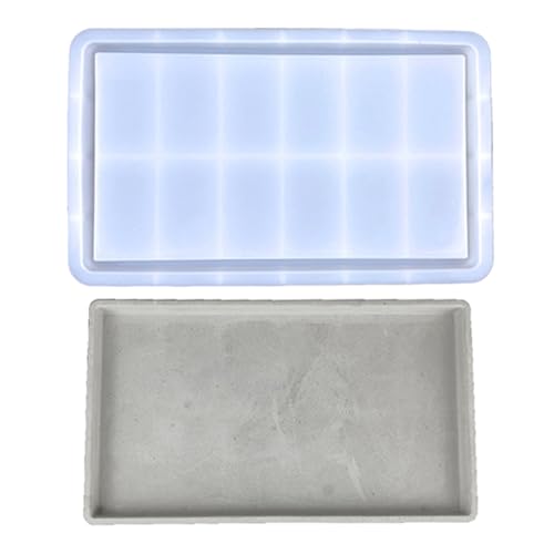 Quadratische Tassen Tablett Gussform Leicht Zu Reinigen Silikonform Vielseitige Untertassenform Form Handgefertigt Home Dekorationen von jojnsha