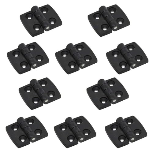 Scharniere für Schubladen, Schranktüren, Möbelbeschläge, Schmuckkästchen, Schwarz, 10 Stück Scharniere für Schubladen, Schranktüren, Möbelbeschläge, Schmuckkästchen, Schwarz, 10 Stück von jojnsha